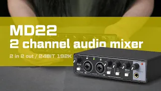 How to connect MD22 Audio Interface  to the computer
