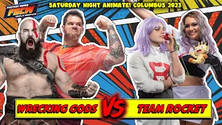 TEAM ROCKET VS The "God of War" KRATOS & WRECK-IT RALPH (Full Match from ANIMATE! Columbus)