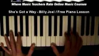 She's Got a Way - Billy Joel - Free Piano Lesson