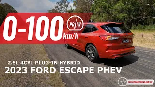 2023 Ford Escape Plug-in Hybrid (PHEV) 0-100km/h & engine sound