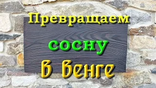 Превращаем сосну в венге.