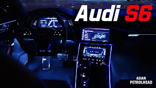 2021 Audi S6 Night Drive - Moodlamp and Matrix LED headlamp & more!