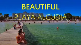 Alcudia Promenade MALLORCA Spain 2023 🇪🇸 🔴 NEW Beautiful Walking Tour [4K UHD]