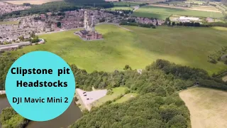 DJI Mavic Air 2 drone over Derelict Clipstone coal mine , Nottinghamshire