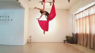 Aerial yoga aerial dance 空中瑜伽 空瑜舞韵 裙子篇 仙鹤飞