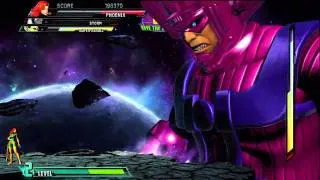 Marvel vs Capcom 3 Galactus final battle