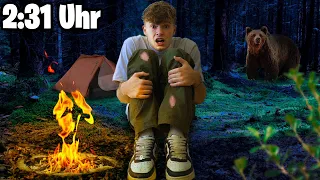 1 NACHT im Wald ÜBERLEBEN! (Extrem Challenge)