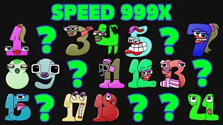 Alphabet Lore But Everyone Numbers Girls - Baby - Zombies - Super Mario Bros 3 (Speed 999X)