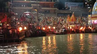 Haridwar Har Ki Pauri Ghaat Aarti on Dusserra|| har ki pauri ganga aarti |lI haridwarIl uttarakhand