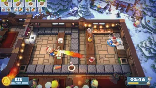 Overcooked! All You Can Eat: Festive Seasoning Level 1-5 4 stars solo