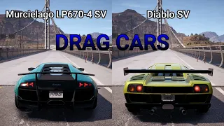 NFS Payback - Lamborghini Murcielago LP670-4 SV vs Lamborghini Diablo SV - Drag Cars | Drag Race