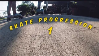 Skate Progression 1 - getting comfortable w the board | Cruiser Board