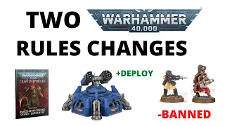 TWO Warhammer 40K Rules Changes - Fortifications Buffed, Allied Subfactions Nerfed