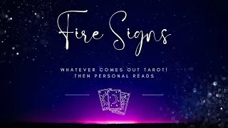 Tarot Party!   Fire Signs "Whatever Comes Out" Tarot Then Live Personal Tarot Readings! Timestamped