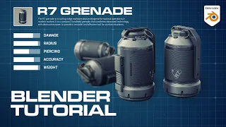 Blender MODELING Tutorial - SciFi Grenade