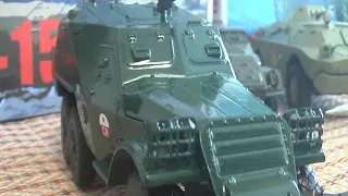 БТР-152К бронетранспортер из СССР от AVD Models обзор собранной модели 1:43