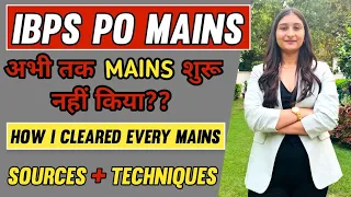 How I Cleared every MAINS with a JOB ✅? My strategy💯 | Sources & technique || Karishma Singh Banker