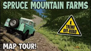 “SPRUCE MOUNTAIN FARMS” | FS22 MAP TOUR! NEW MOD MAP | Farming Simulator 22 (Review) PS5.