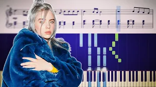 Billie Eilish - my future - Piano Tutorial + SHEETS