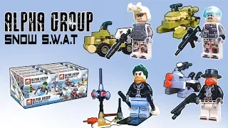 ✔️ Lego SWAT Alpha Group Snow Soldier JX53001 - Knockoff Minifigures by Elephant