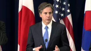 Deputy Secretary Blinken Delivers Remarks With Japanese and Republic of Korea Vice Foreign Ministers