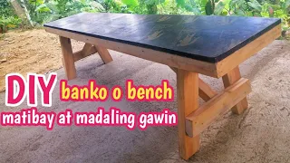 paano gumawa ng bench o banko