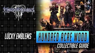Kingdom Hearts 3 - The Hundred Acre Wood Collectible Guide - All Treasures, Lucky Emblems and Games