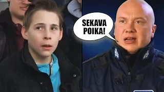 Tämä poika jäi kiinni poliisille koulun tarkastuksessa…