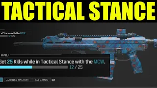 How to "get 25 kills while in tactical stance" (Unlock Menelaus blue camo) | Modern warfare 3