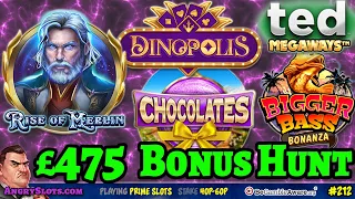 £475 SLOTS BONUS HUNT - TED Megaways, Donuts, Dinopolis & more. 12 bonuses at 40p-60p.