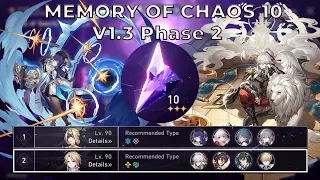 Memory of Chaos 10 (MOC 10) Phase 2 v1.3 | E6 Pela & E0 Jing Yuan - Honkai Star Rail
