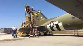 Inside a World War II-era Douglas C-47 airplane