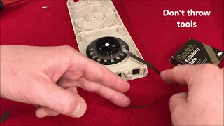How to simply repair an 8-track tape -splice  techniques for tape echo or regular 8 track tapes