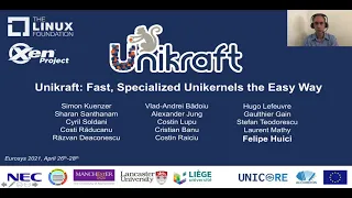 EuroSys'21 Unikraft: Fast, Specialized Unikernels the Easy Way (Long)