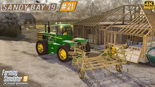 Animal Care. Plowing and Spreading Lime ⭐ Sandy Bay 19 ⭐ FS19 4K TimeLapse #21