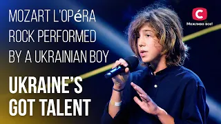 😍Mozart l'Opéra Rock performed by a Ukrainian boy – Ukraine's Got Talent