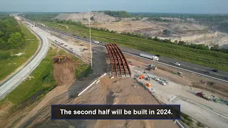 I-69/I-465 Bridge Girder Setting