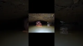 This Caver Panics And He Almost Drowns...(@Underground_Explorers on YT)