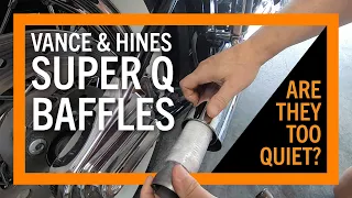 Vance and Hines Super Q Baffles Install and Comparison to Vance and Hines Stock Big Shots Baffles