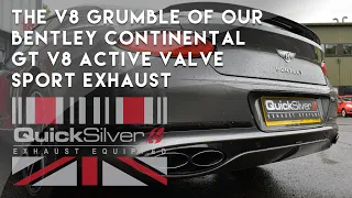 Bentley Continental GT V8 Active Valve Sport Exhaust by QuickSilver