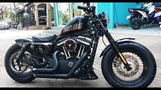 แต่ง Harley Sportster 48 ติดตั้งบังโคลนหลัง Harley 48 พร้อมไฟเลี้ยว #แต่งHarley48 #Harley48 #ฮาร์เล่