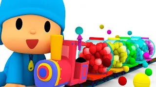 Colors Train | FUNNY VIDEOS and CARTOONS for KIDS of POCOYO in ENGLISH