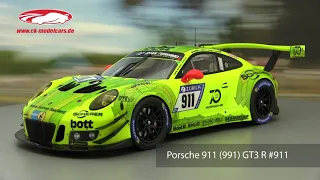 ck-modelcars-video: Porsche 911 (991) GT3 R #911 24h Nürburgring 2018 Manthey Racing, Spark