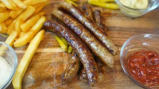 Bosnian sudzukice, beef barbecue sausage