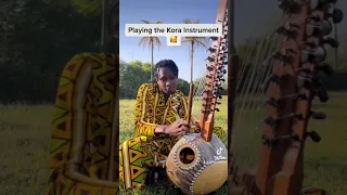 Playing the Kora instrument 🔥✨