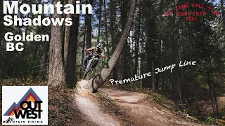 Mountain Biking Premature jump line || mountain shadows Golden BC || All Time Fall Time 2021