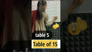 Easy way to Learn Table of 15| Multiplication Table of 15#Maths Tricks #shorts #trending #shortsfeed