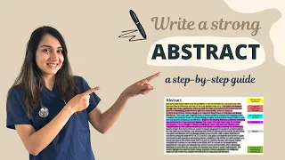 How to Write a Strong Abstract with a REAL EXAMPLE