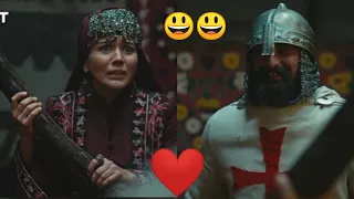 Bamsi and Hafsa hatun funny scene in urdu 😄😄😄 || funny moments in urdu season 4