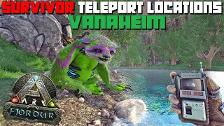 ARK: Fjordur | Vanaheim TELEPORT Locations | Find POI, Resources & Creatures Quickly!